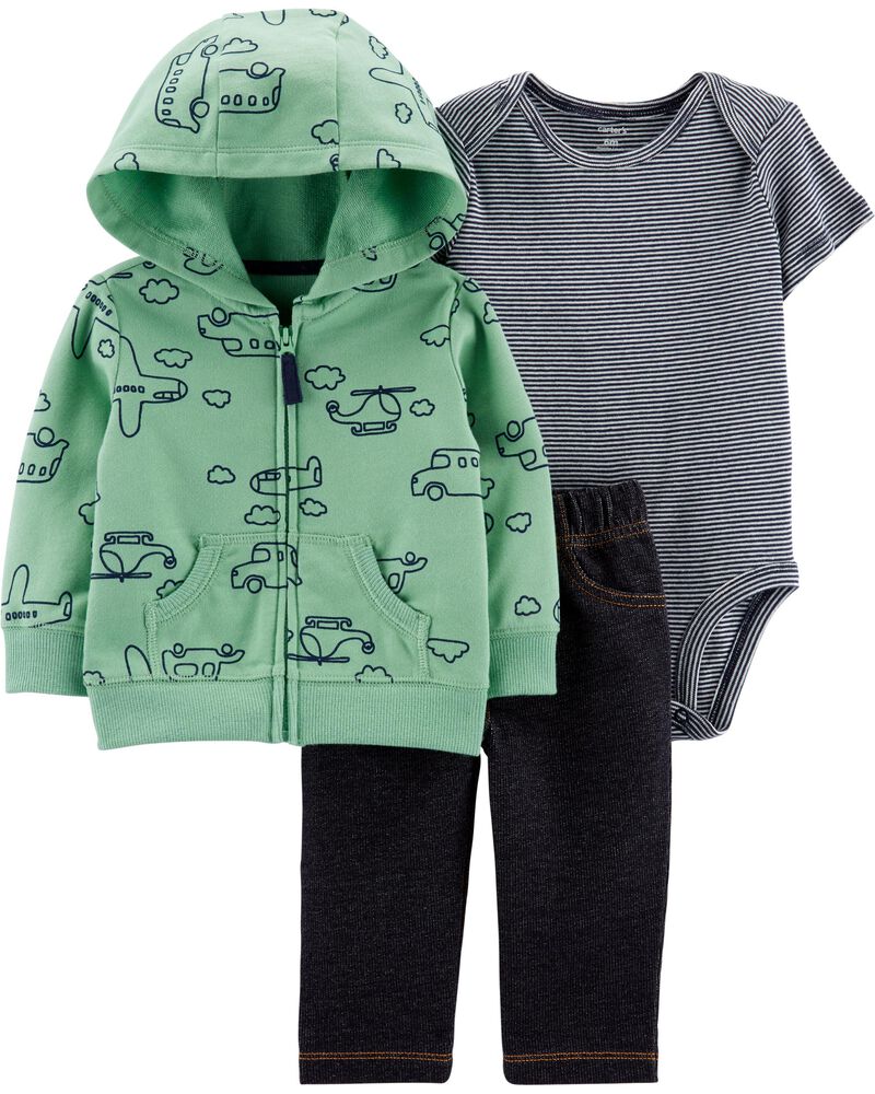 3 Piece Cars Little Jacket Set Carters Com