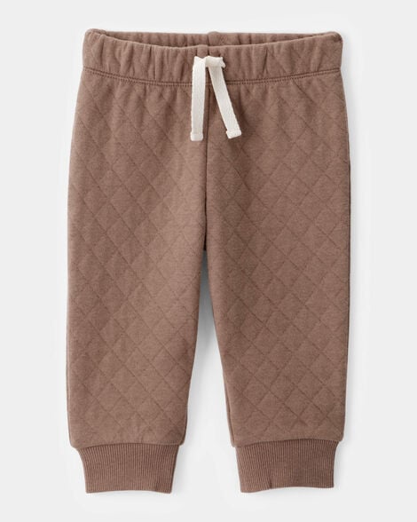 Baby 2-Piece Woodland Print Long-Sleeve Bodysuit & Quilted Pant Set