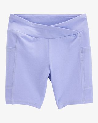 Product image 1 of Kid High-Rise Bike Shorts - Purple