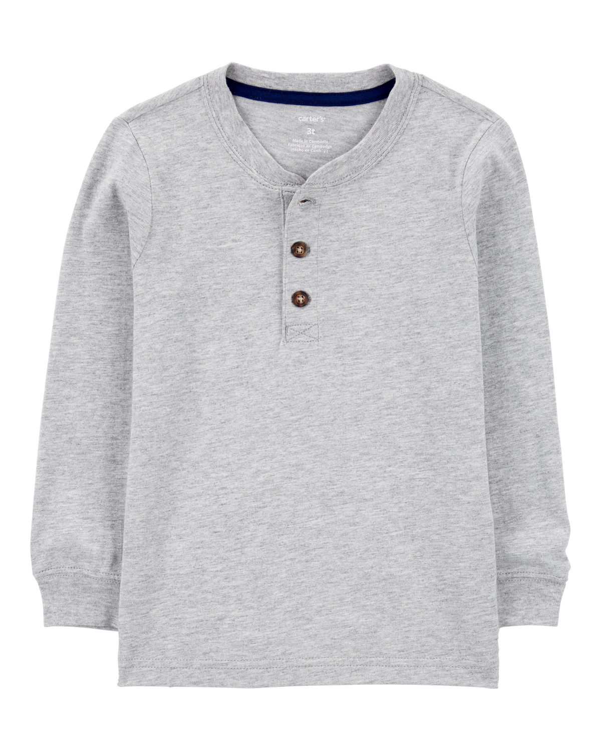 Toddler Long-Sleeve Henley Tee - Carter's | Carter's