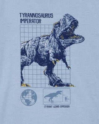Product image 2 of Kid Dinosaur Loose Fit 2-Piece Pajamas - Blue