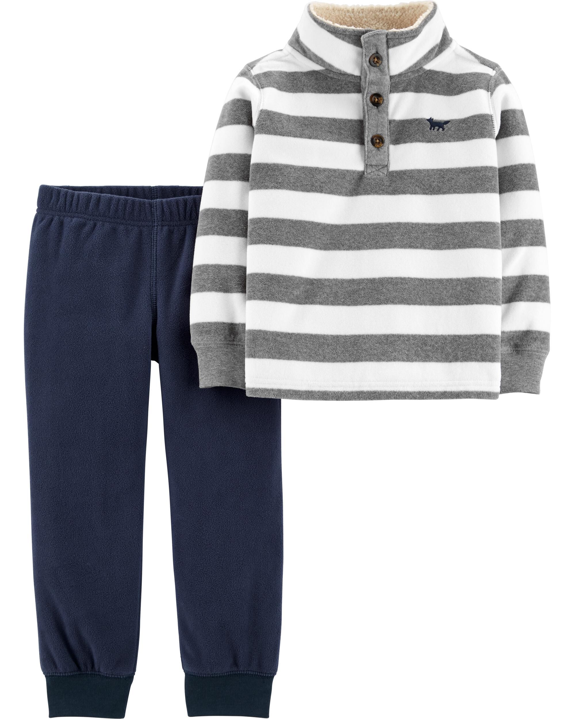 New Carter/'s Toddler Boys 2-Piece Construction Hoodie /& Jogger Pants Set 3 4 5