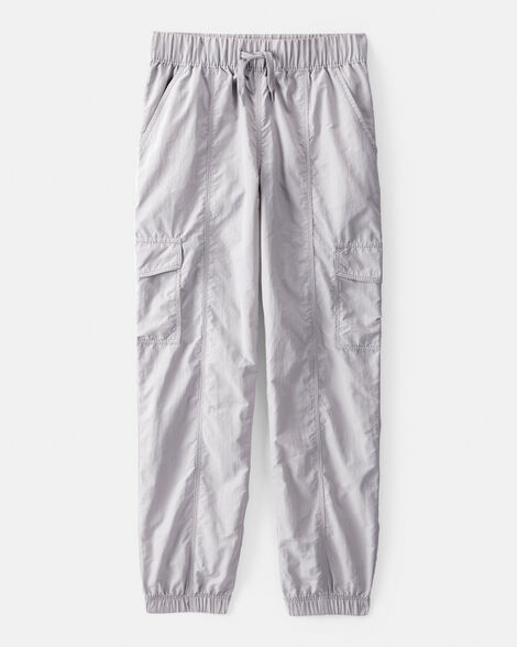 Girls Woven Joggers - Gray