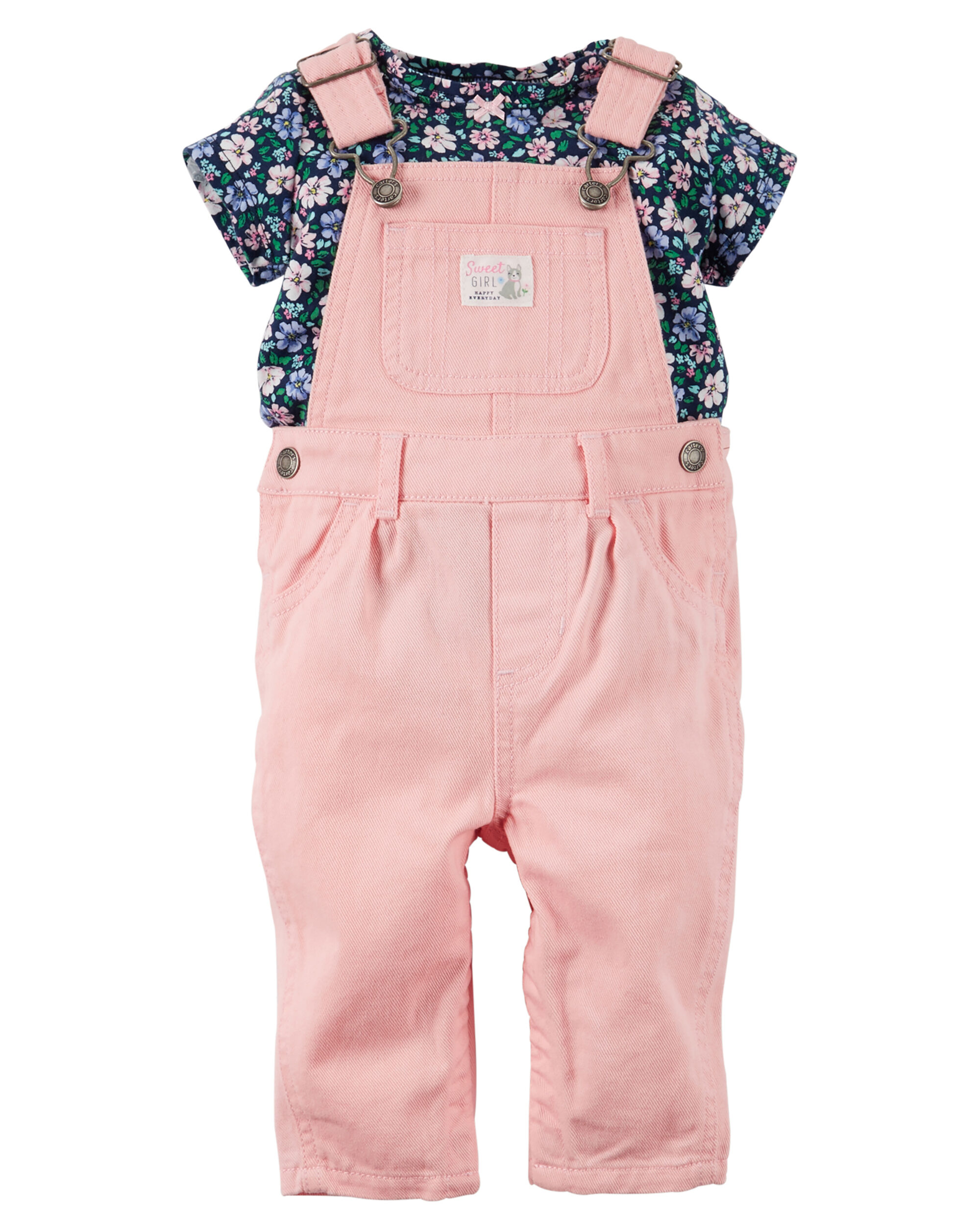 2Piece Top & Overalls Set