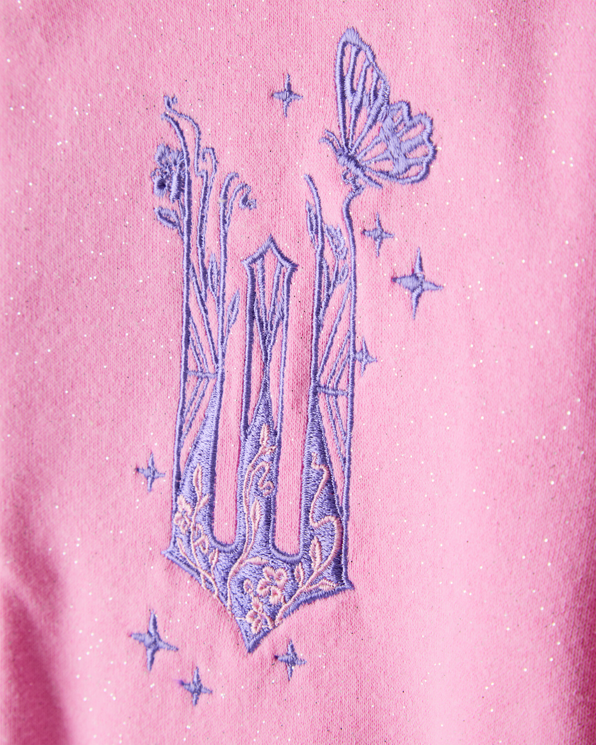 Girls Wicked Glinda Sparkle Hoodie - Pink
