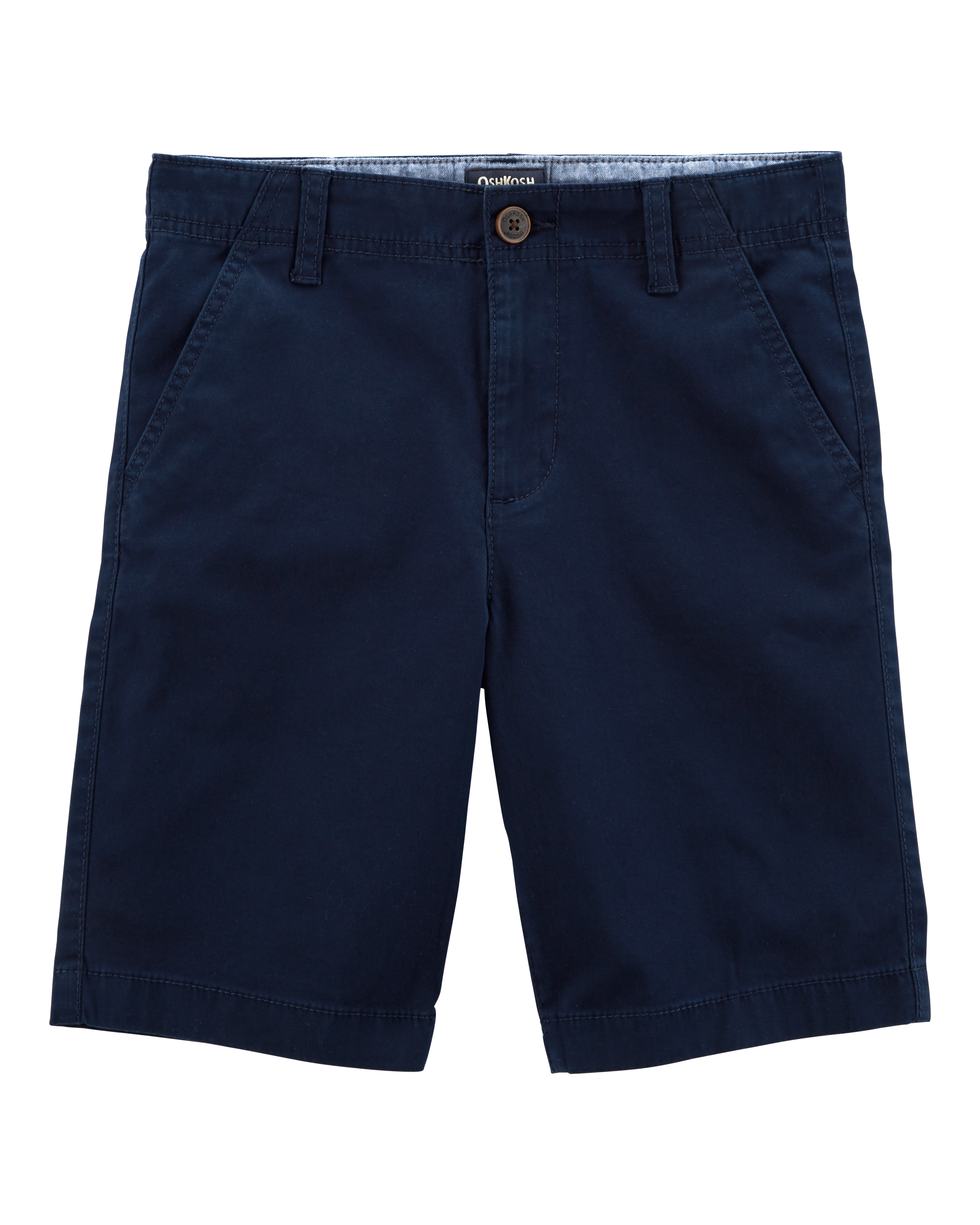 Boys Stretch Chino Shorts - Navy