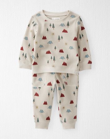 Baby 2-Piece Waffle Knit Set Made With Organic Cotton