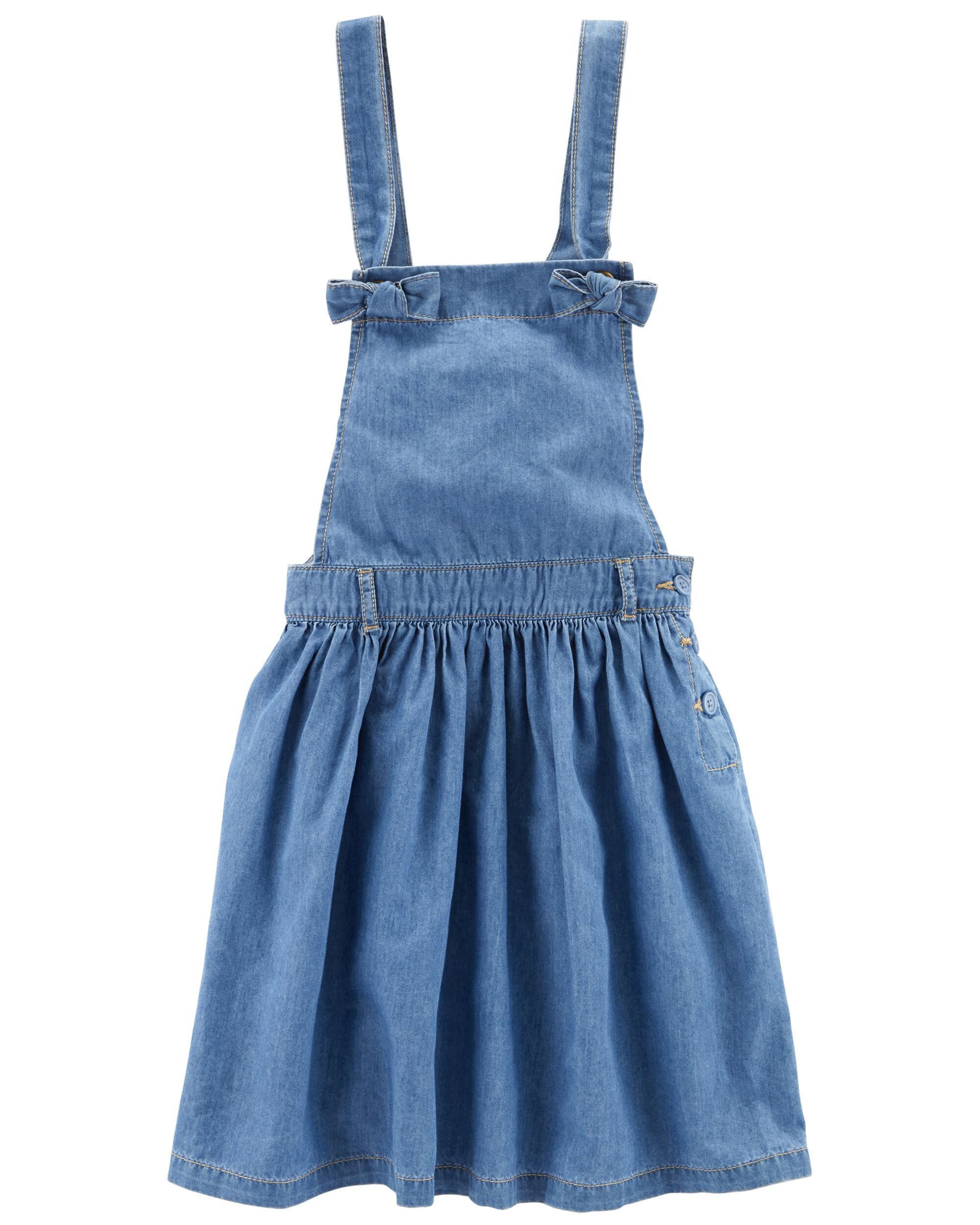 baby girl jean overall dress