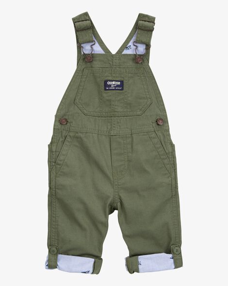  Product image 1 of Baby Solid Canvas Overalls - Green