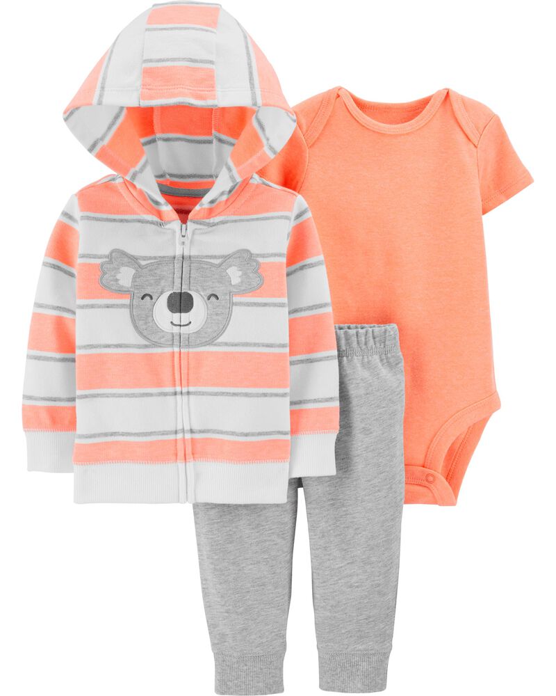 3 Piece Koala Little Jacket Set Carters Com