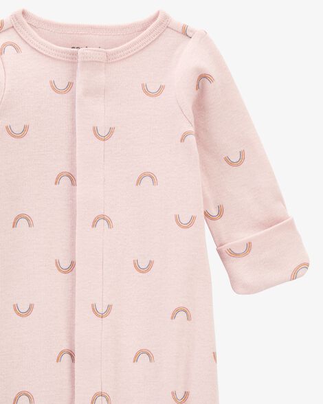  Product image 3 of Baby Preemie Rainbow Cotton Sleeper Gown