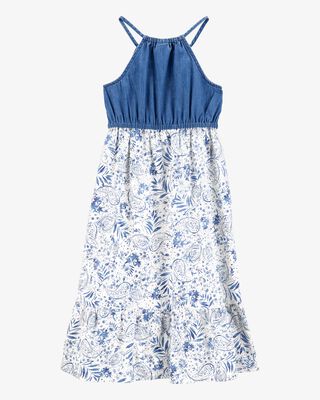 Product image 2 of Kid Chambray Floral Print Dress 