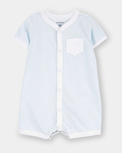 baby boy cloud romper - blue
