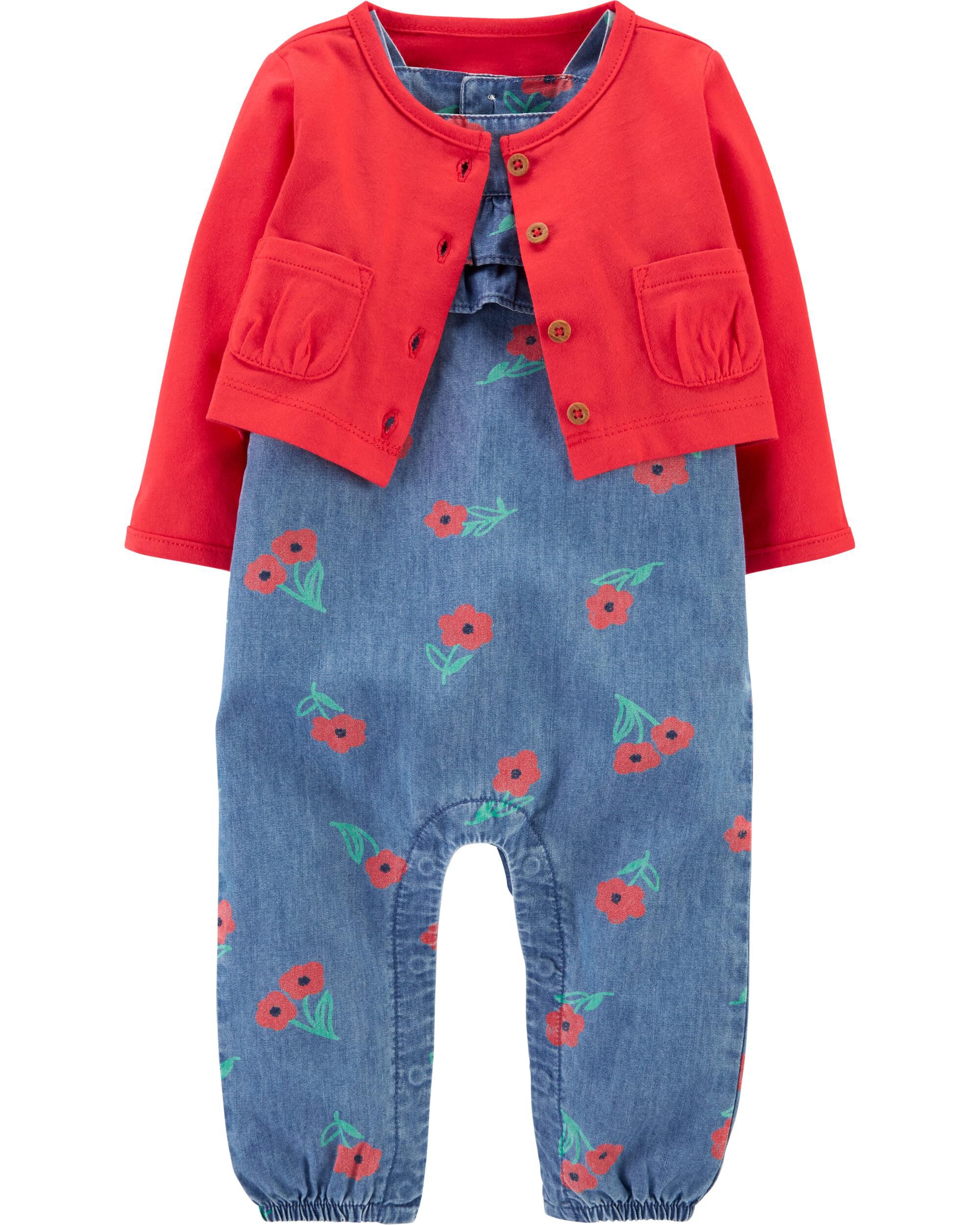 jumpsuit with cardigan set