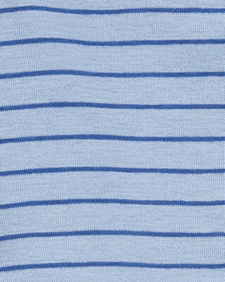 Product image 2 of Toddler 2-Piece Striped Henley Outfit Set - Blue