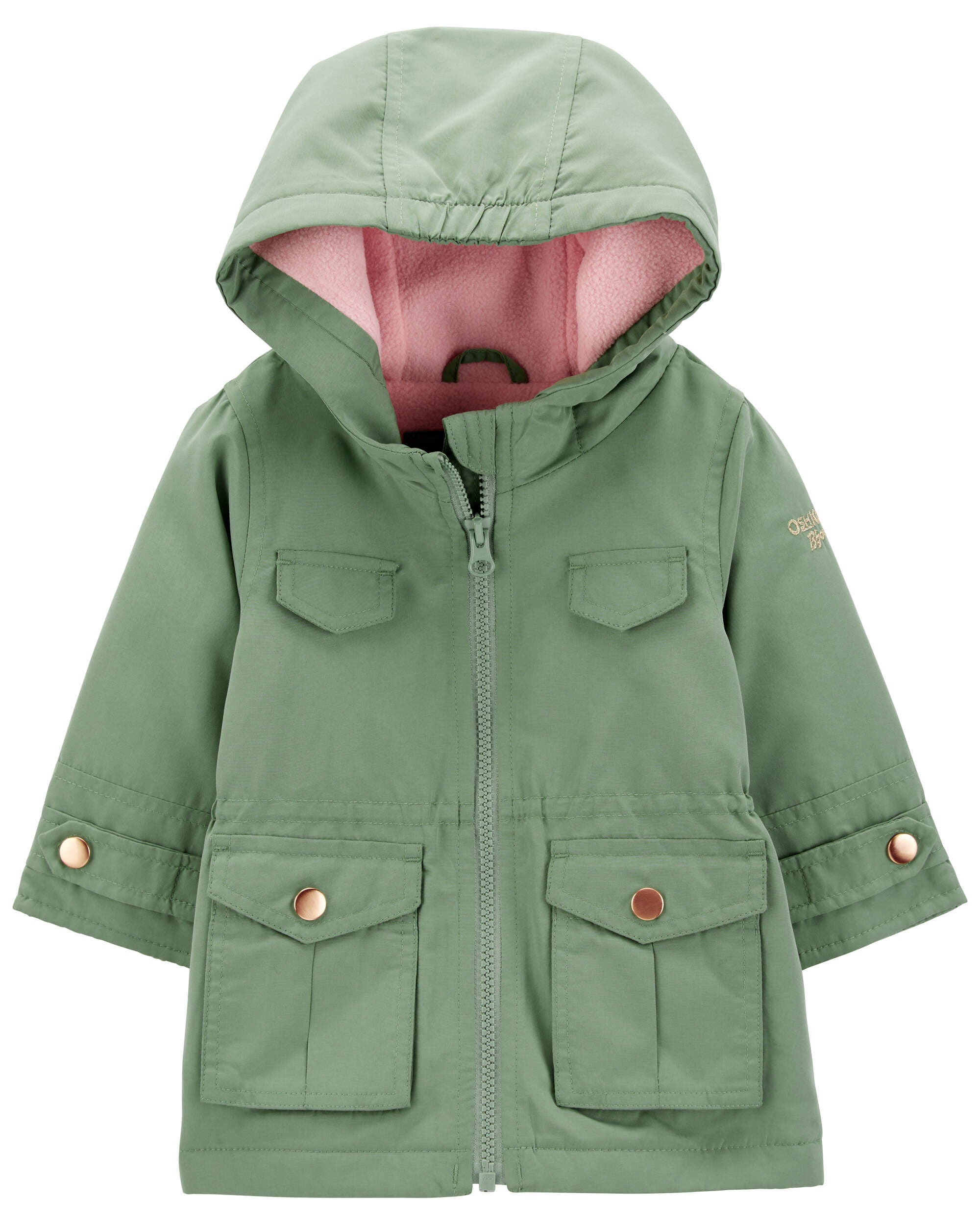 Baby girl fleece lined jacket on sale
