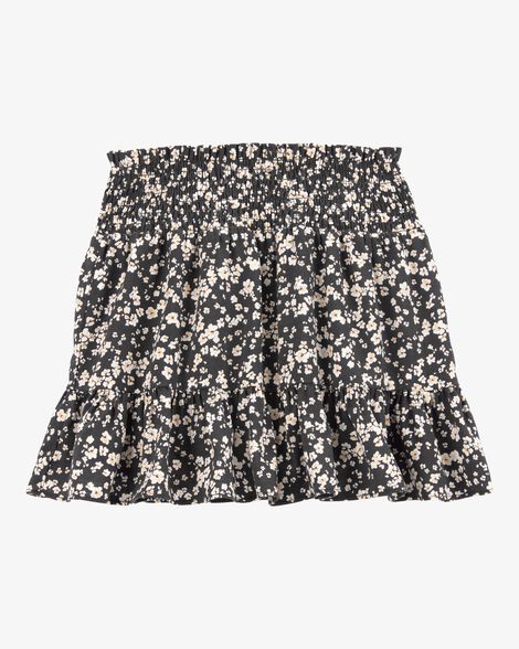  Product image 2 of Kid Floral Linen Look-Alike Drawstring Skirt