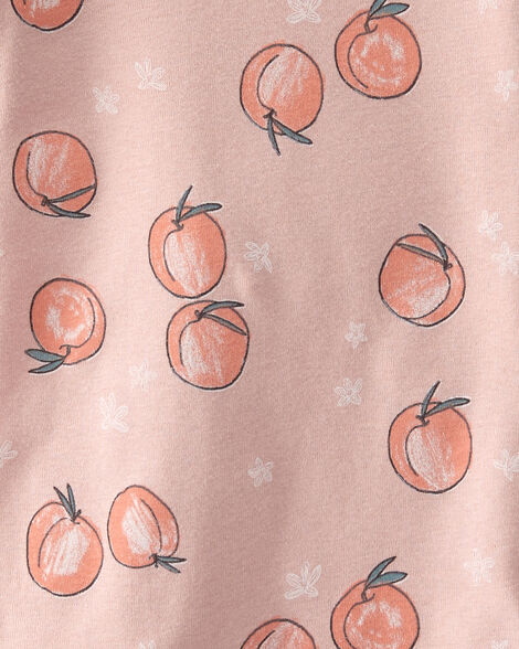 Product image 3 of Toddler Organic Cotton Pajamas in Peach Print