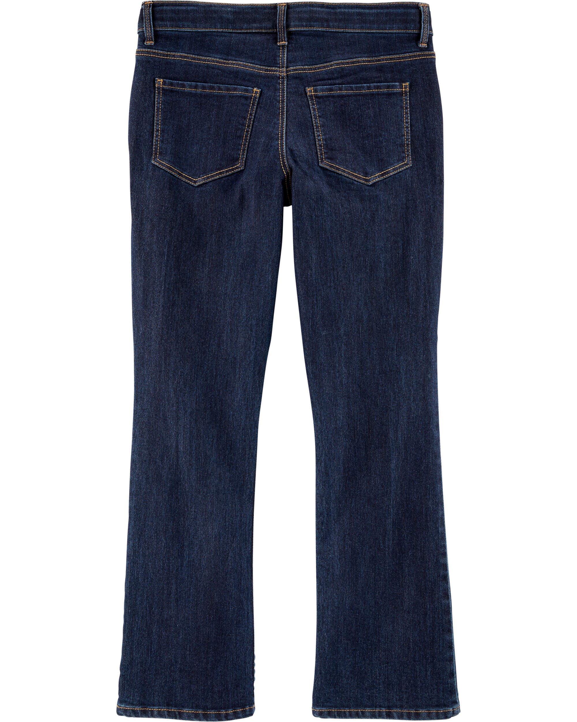 Girls Dark Wash Plus-Fit Bootcut Jeans