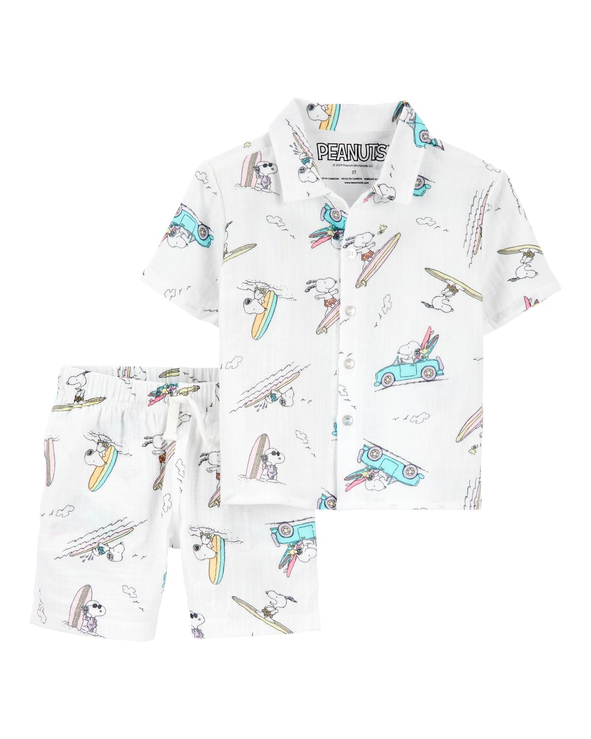 Toddler Boy Snoopy 2-Piece Gauze Outfit Set - Carter's