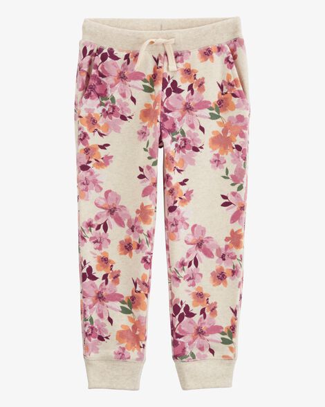  Product image 1 of Toddler Floral Print Fleece Joggers