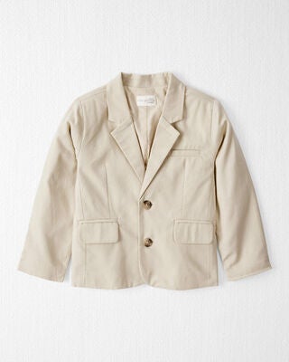 Product image 1 of Toddler Linen Suit Jacket Made With Organic Cotton - Khaki