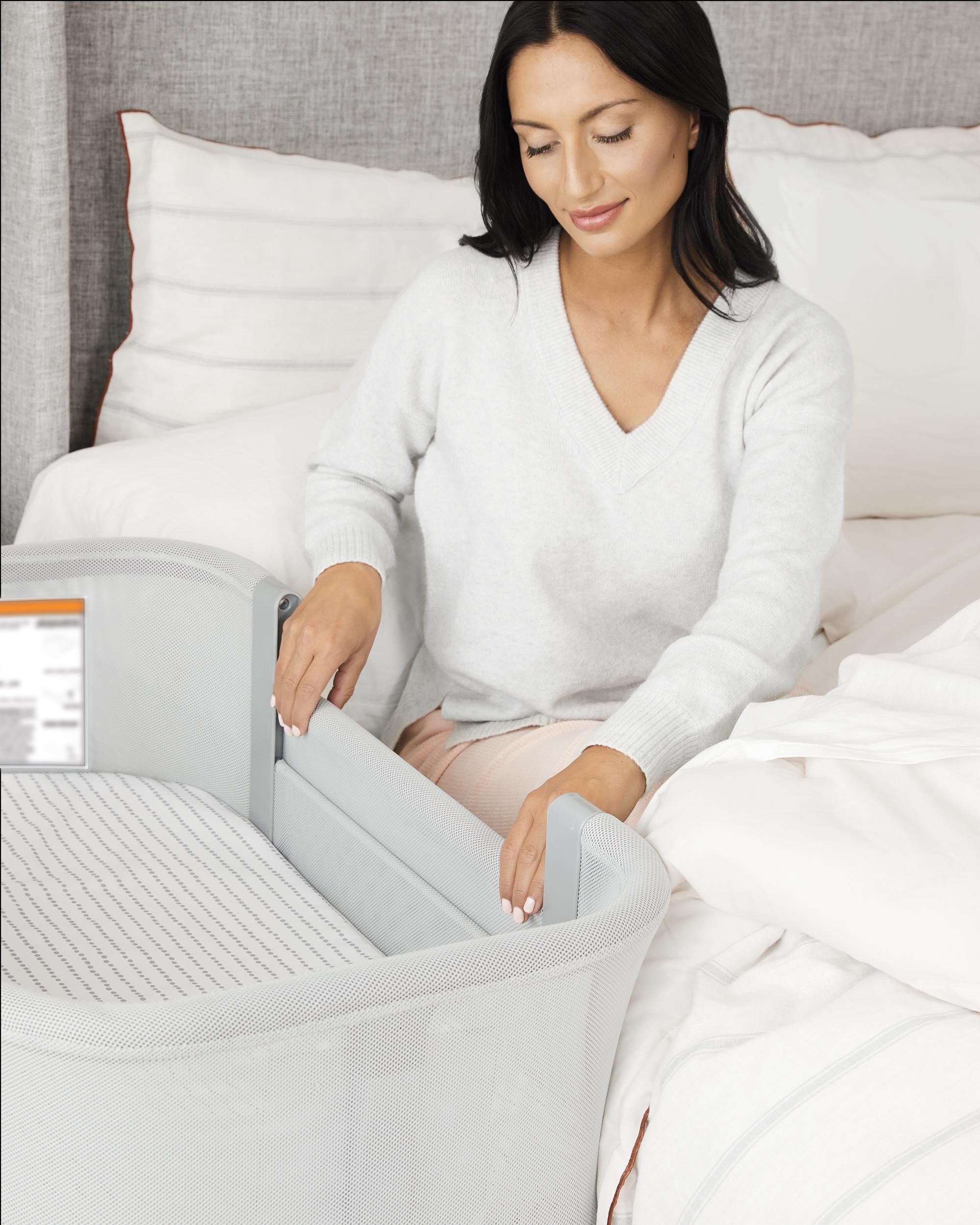 高級品市場 & Sleeper Bedside 2-in-1 Cozy-Up Grey Bassinet skiphop.com | トップス