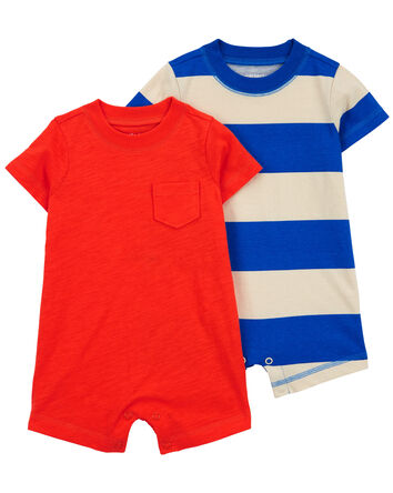 Baby 2-Pack Cotton Rompers