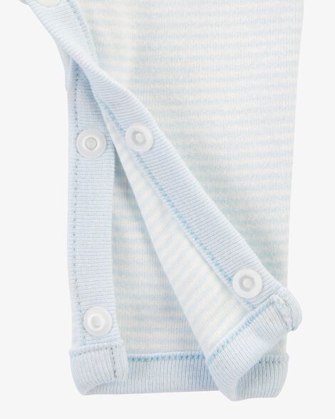  Product image 4 of Baby Preemie Striped Cotton Sleep & Play Pajamas