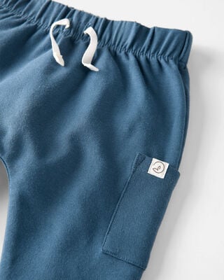 Product image 2 of Baby 2-Pack Organic Cotton Pants in Heather Grey & Deep Teal