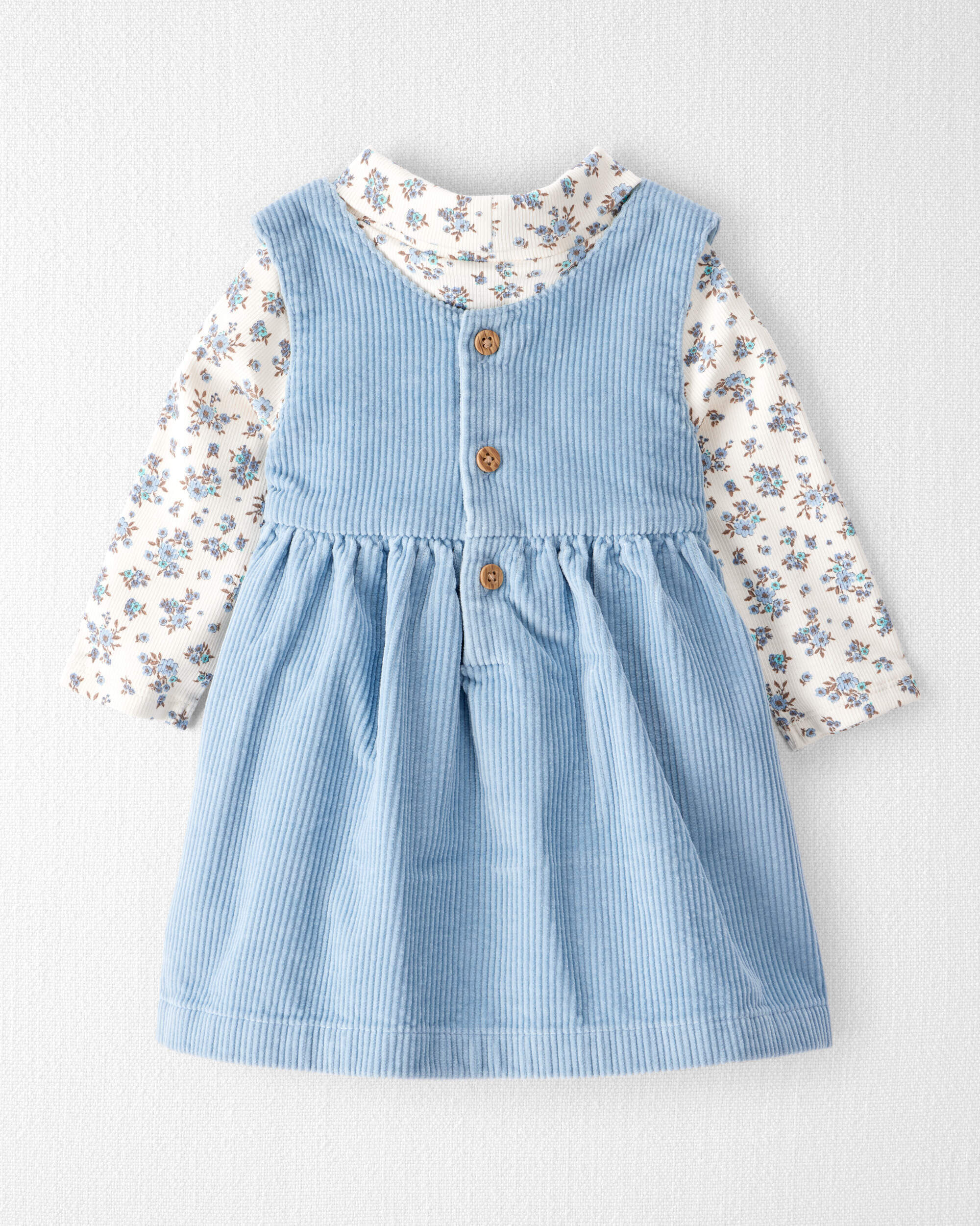 Baby Girl 2-Piece Organic Cotton Jumper Set - Little Planet