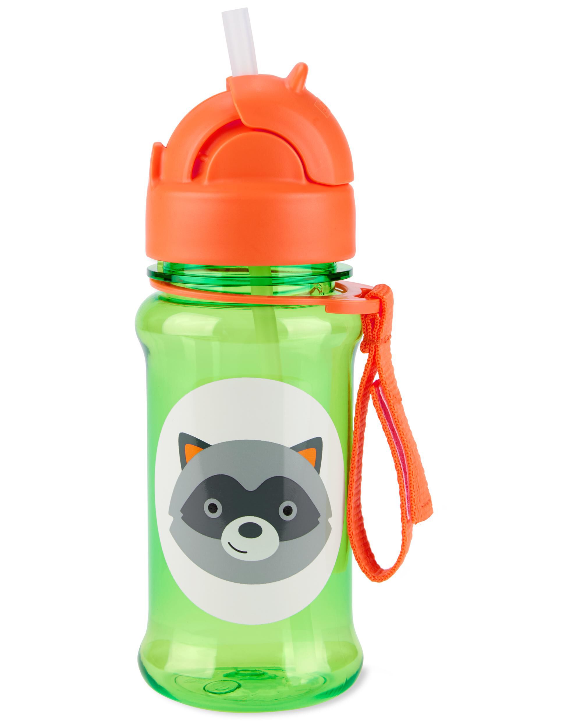 Zoo Stainless Steel Little Kid Straw Bottle - Skip Hop
