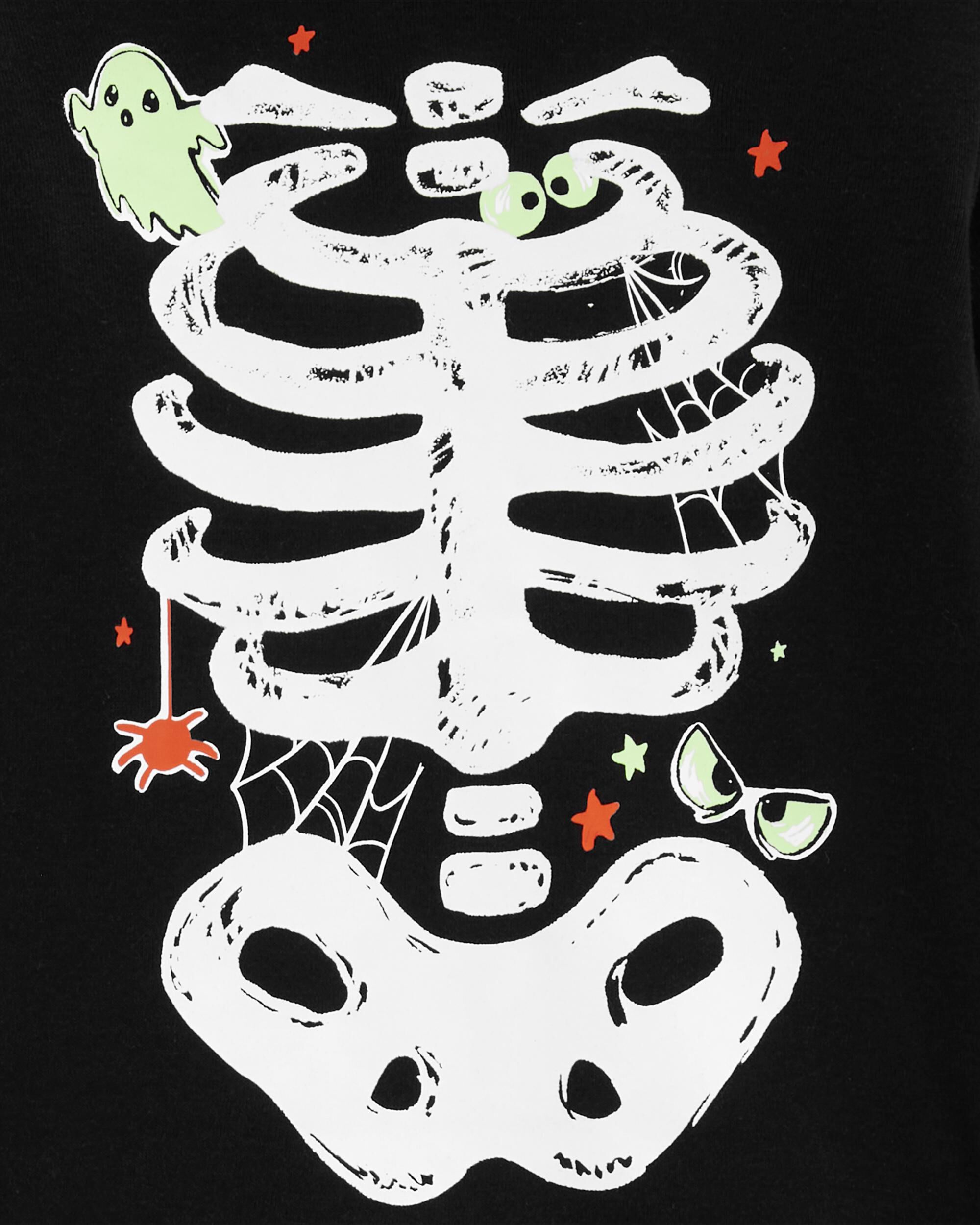 Baby 2 Piece Glow Halloween Skeleton 100 Cotton Pajamas Carter s Carter s