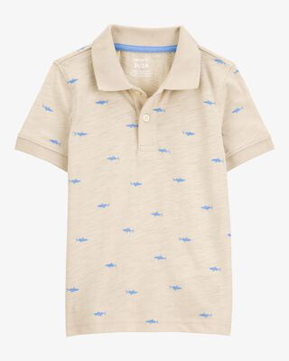 Product image 1 of Toddler Shark Polo Shirt - Khaki