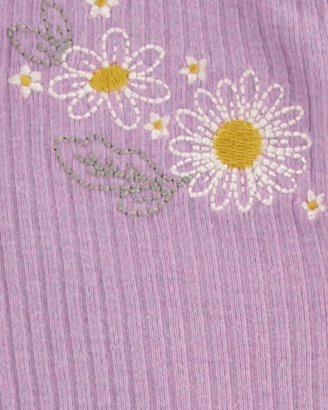  Product image 2 of Baby Floral Snap-Up Thermal Sleep & Play Pajamas