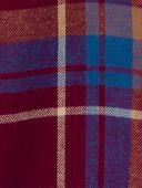 Maroon - Baby Plaid Herringbone Button-Down Shirt , Selected