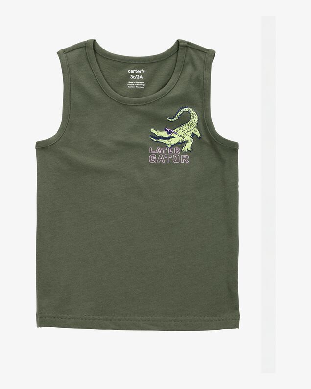 Product image 1 of Baby Alligator Graphic Tank - Green