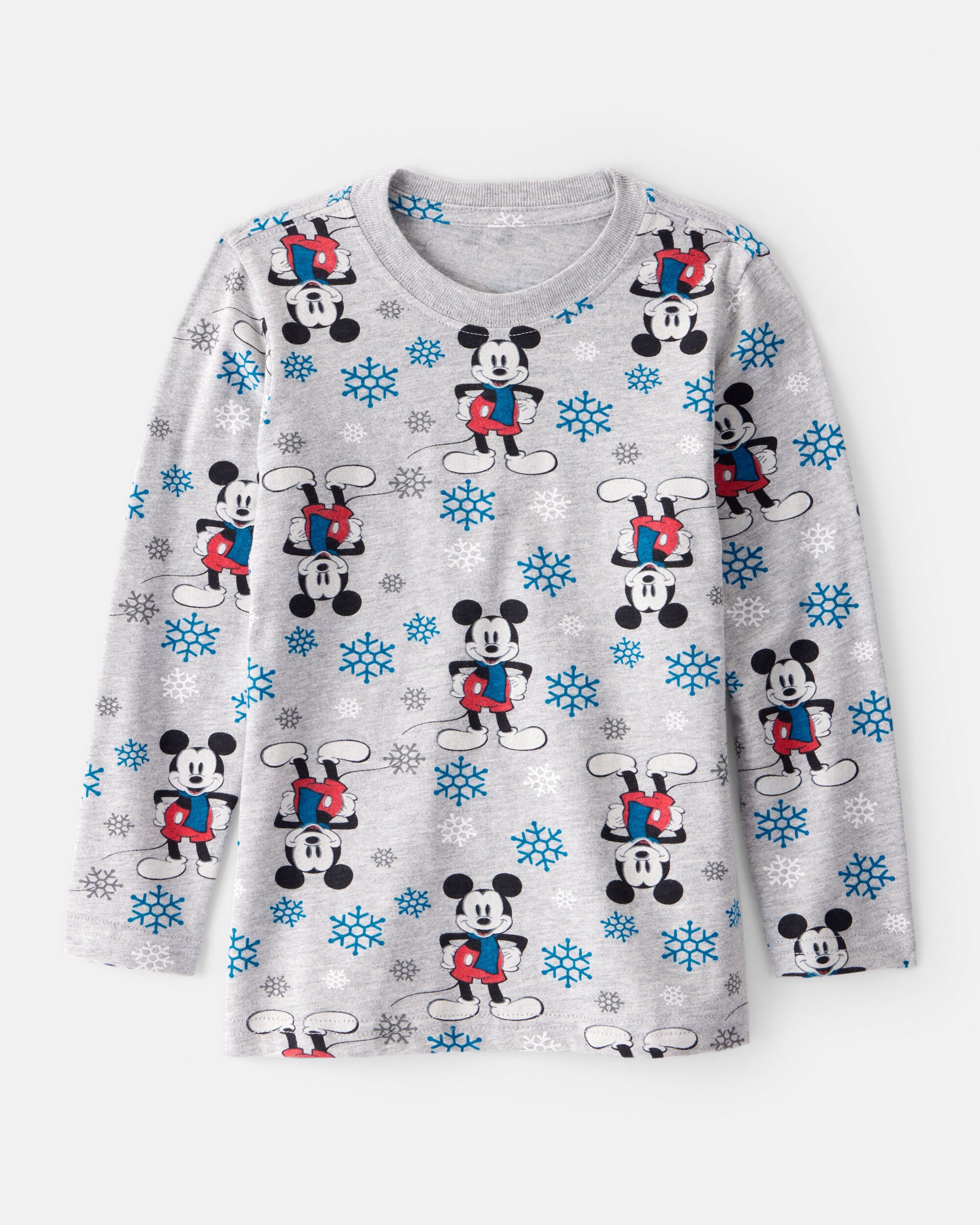 Toddler Boy Christmas Disney© Mickey Mouse Graphic Tee - Grey