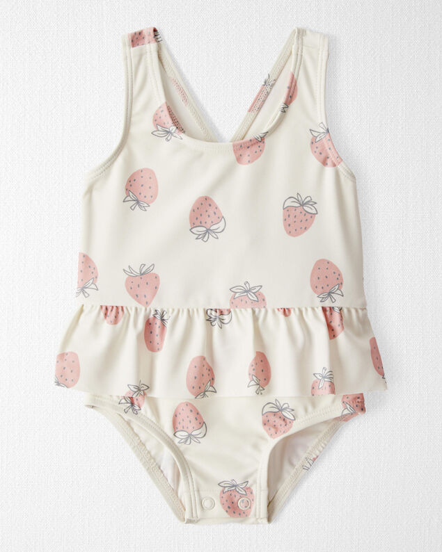 Product image 1 of Baby Girl Recycled Strawberry-Print Swimsuit