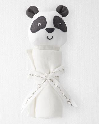 Product image 2 of Baby Cotton Muslin Panda Lovie