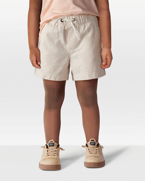 Product image 2 of Toddler Pull-On Drawstring Shorts - Khaki