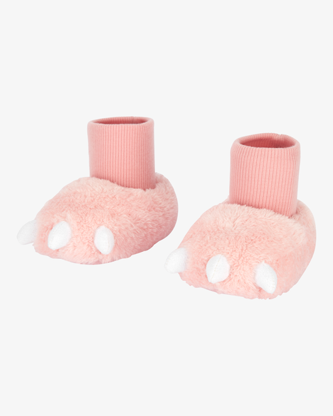 baby dinosaur soft slipper shoes - pink