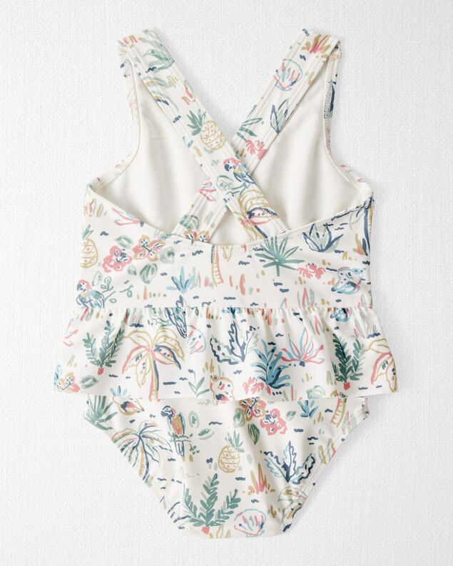 Product image 2 of Baby Girl Recycled Tropical-Print Swimsuit