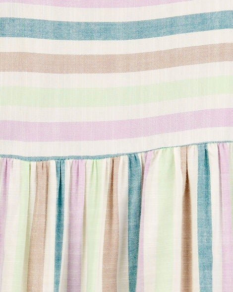  Product image 3 of Kid Striped Flutter Sleeve Dress