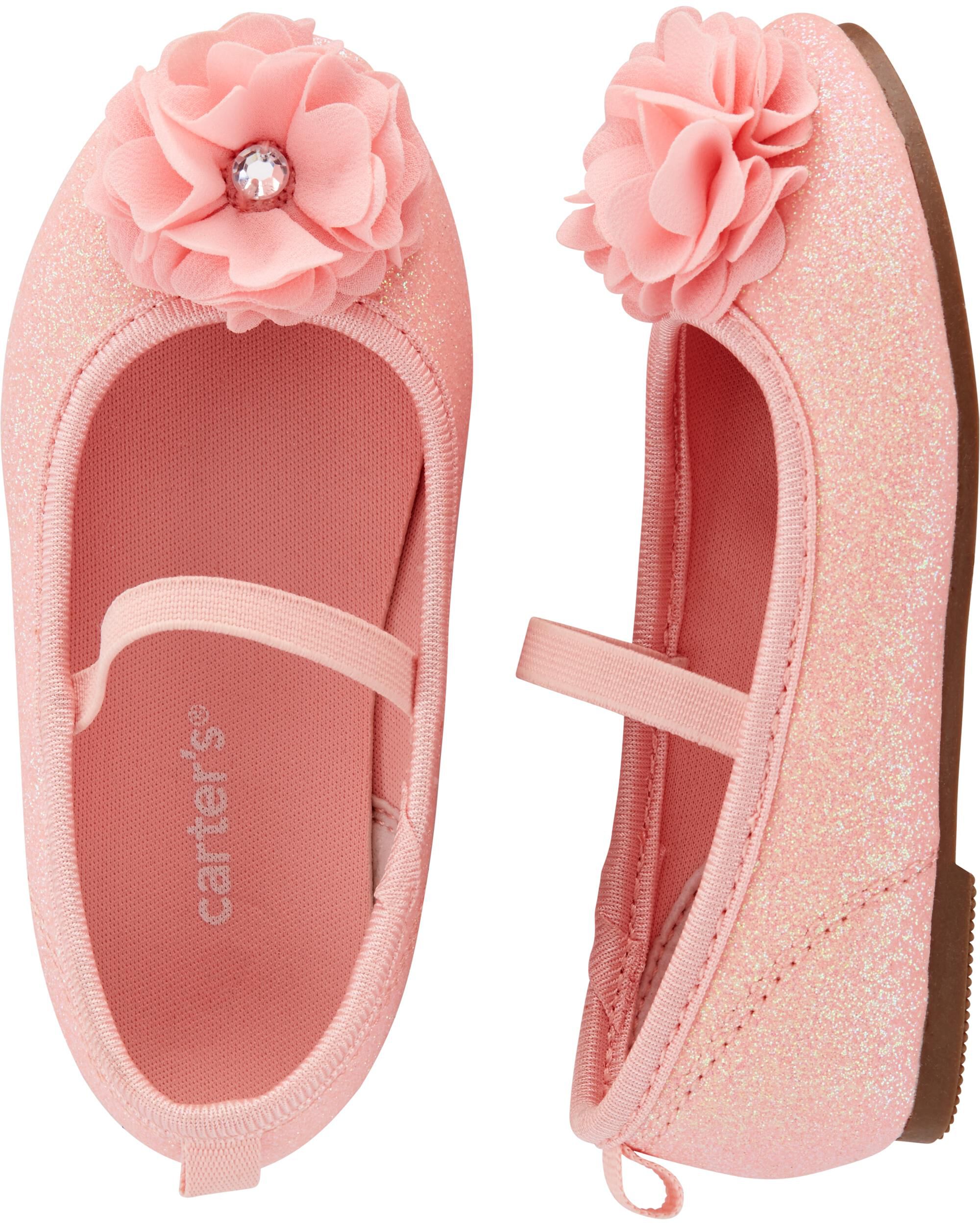 carter's glitter ballet flats