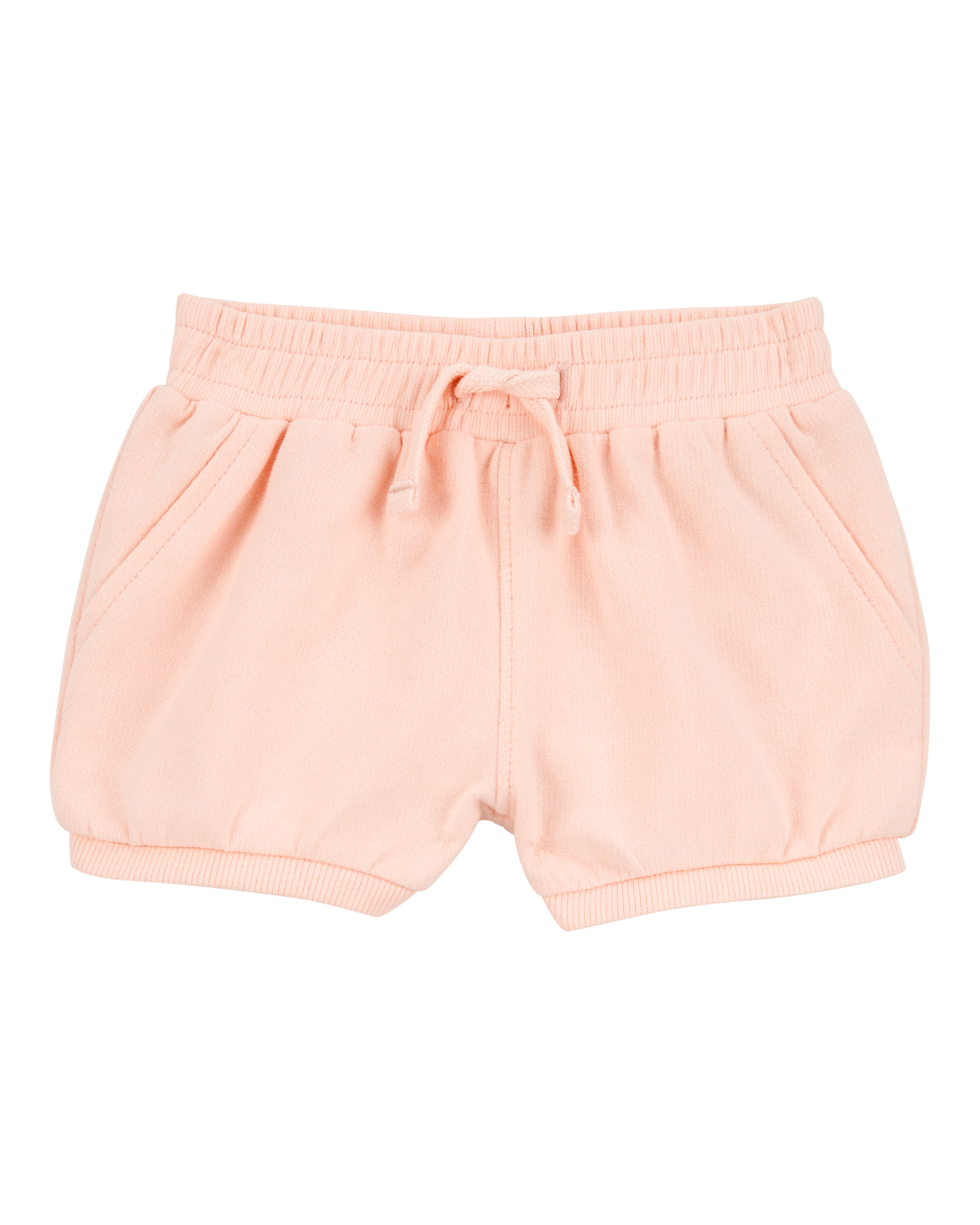 Baby Pull-On French Terry Shorts - Pink