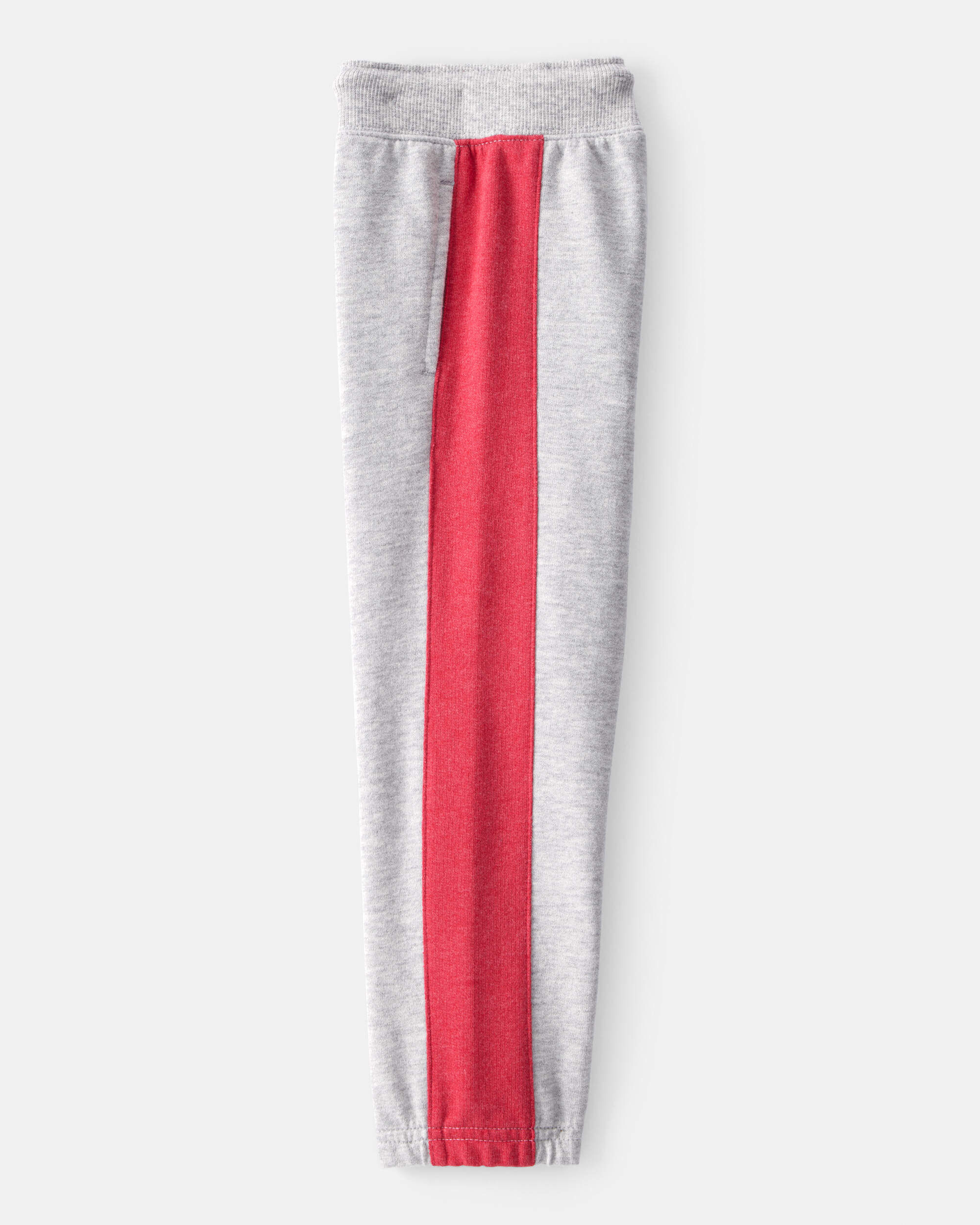 Toddler Boy Striped French Terry Joggers - Gray