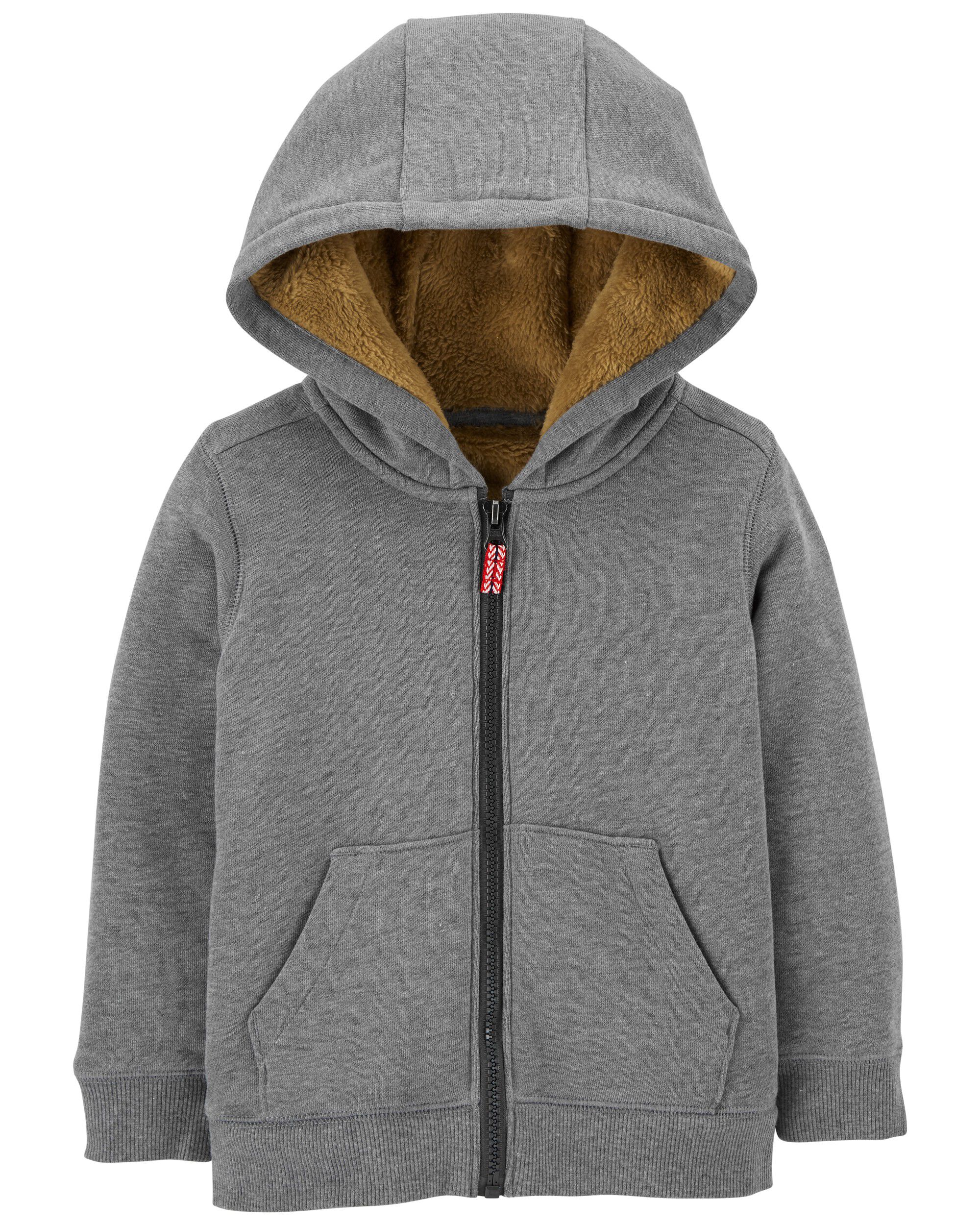 Heather Toddler Zip-Up Fuzzy-Lined 