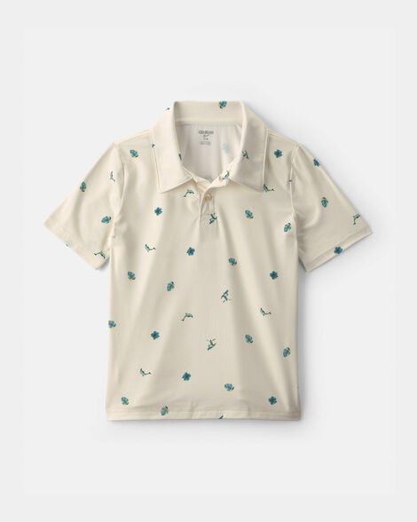 Boys Surf Active Polo Shirt - Ivory