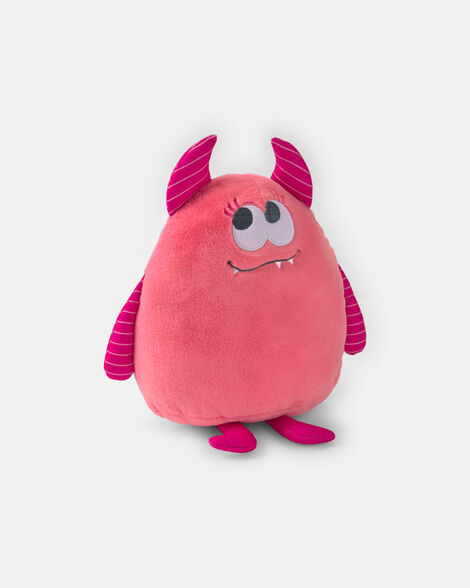 monster plush toy - pink/purple